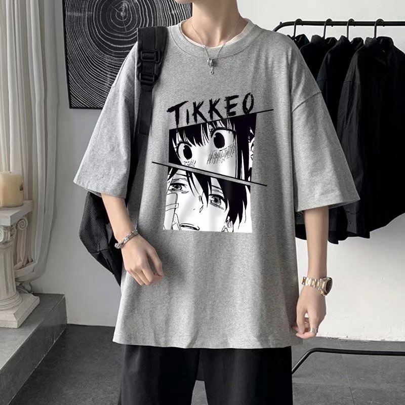 Áo Thun Tay Ngắn Dáng Rộng In Chữ Thời Trang Mùa Hè Cho Nam Size M-8XL