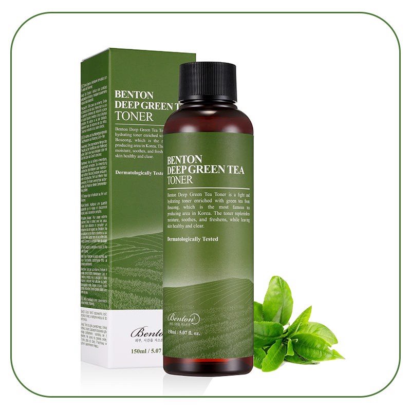 Nước Hoa Hồng Ngăn Ngừa Mụn Và Kiểm Soát Nhờn Benton Deep Green Tea Toner