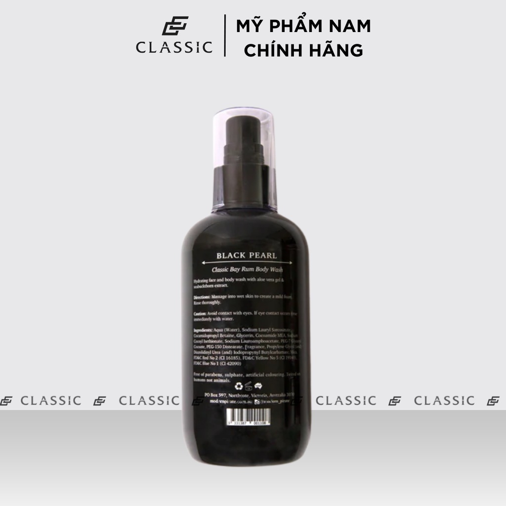 Sữa tắm Modern Pirate Classic Bay Rum Body Wash 250ml