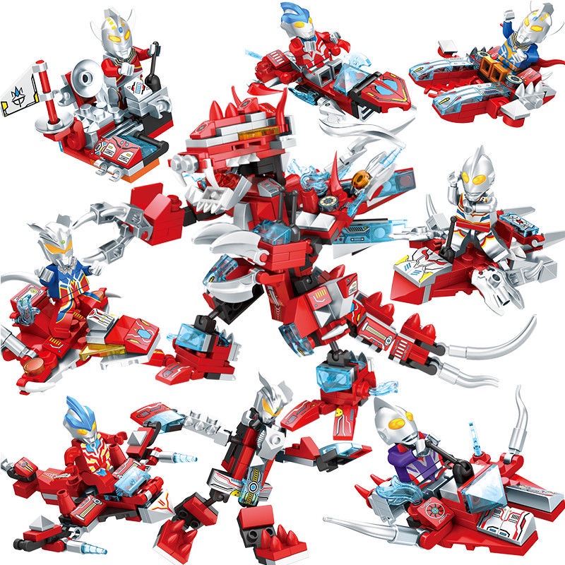 Tương thích với các khối Lego, Vũ trụ Anh hùng Ultraman, Siêu nhân, Lợi ích cho Trẻ em, Lắp ráp Trí tuệ, Đồ chơi Hạt nhỏ