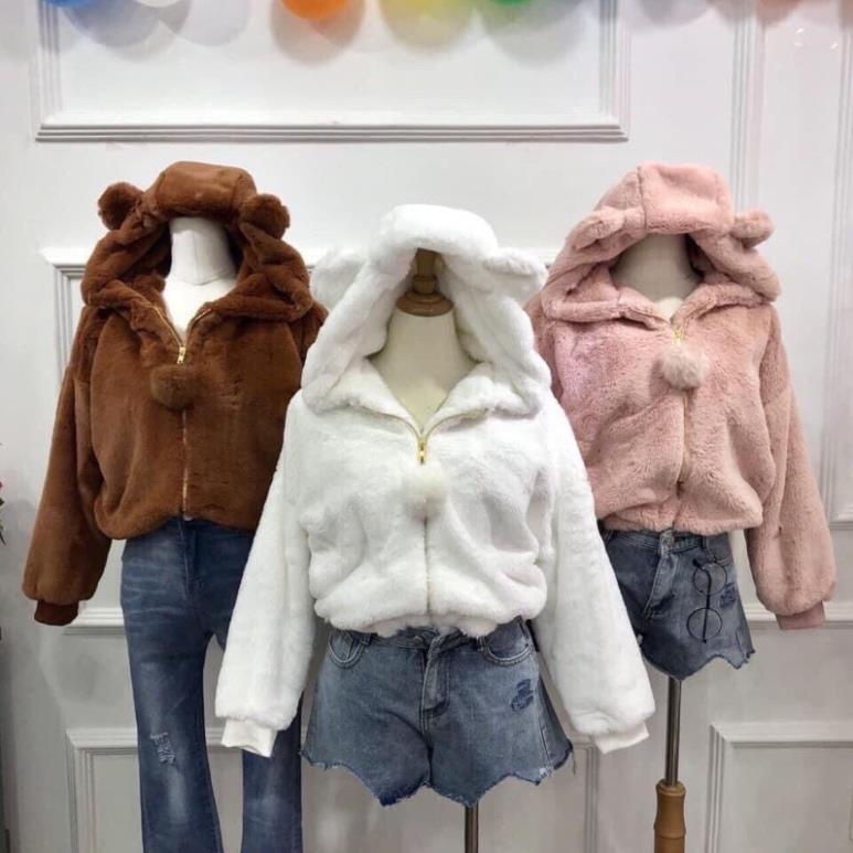 Áo khoác lông cừu Ulzzang dạo phố phong cách cổ cao, Áo lông cừu Unisex Hàn Quốc