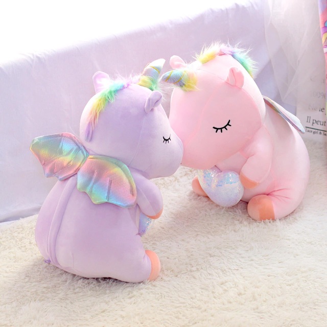 Gấu bông hình Unicon ngồi siêu dễ thương