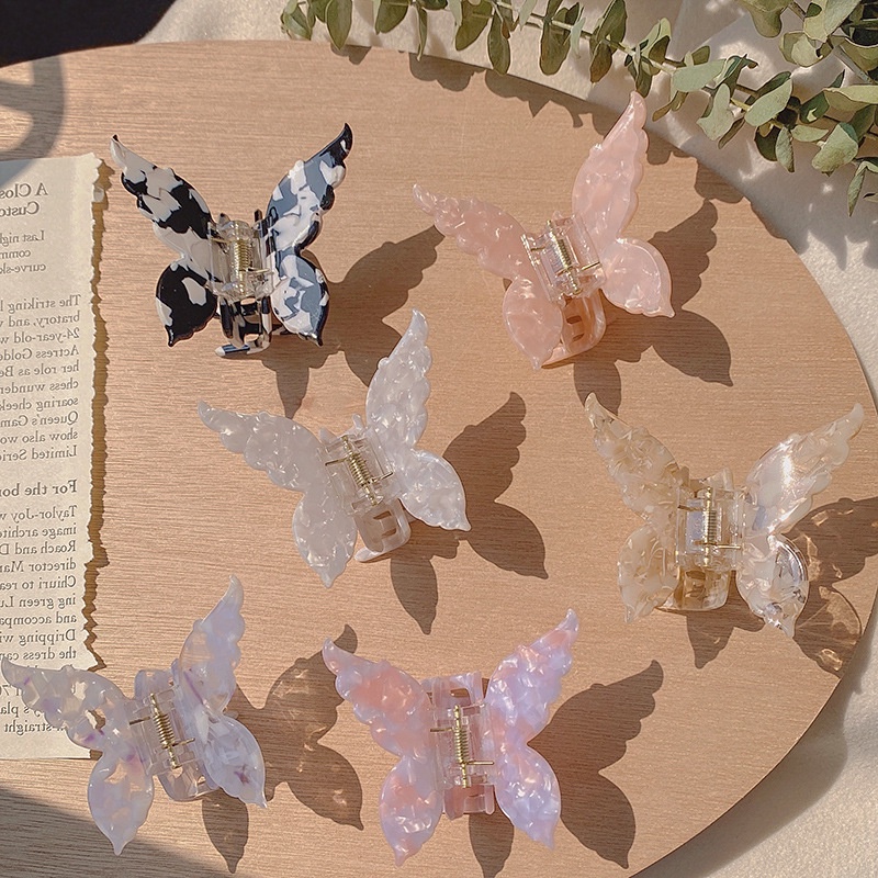 Kẹp Tóc Hình Bướm Lưng Phong Cách Nhật Hàn Lãng Mạn Cho Nữ