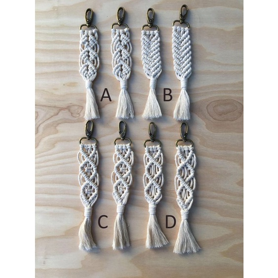 Móc Treo Chìa Khóa Macrame - Dây Đeo Túi Xách - Hải Tặc Art Shop - Móc Khóa Macrame - Vintage