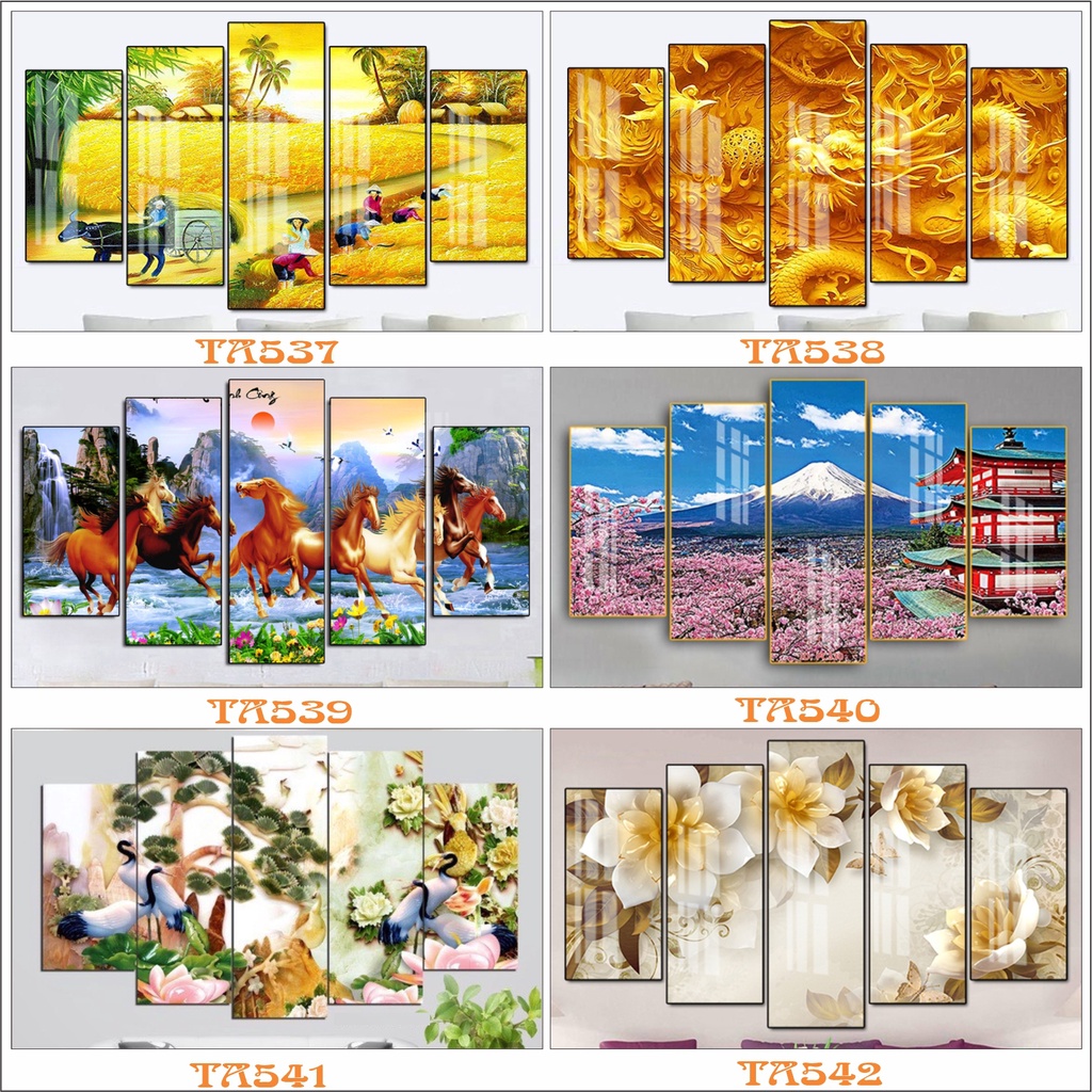 [TOP 2021] Tranh treo tường phòng khách, phòng ngủ Tường An - tranh decor treo tường tráng gương trang trí nhà cửa