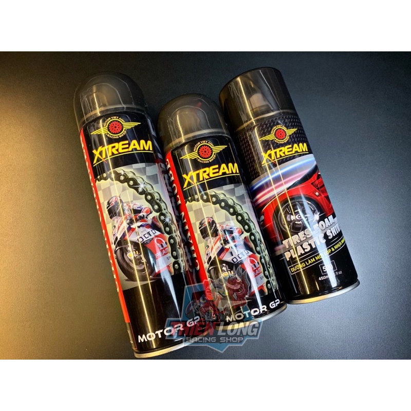 [ Cao Cấp ] Siêu COMPO 3 Chai Xtream Vệ Sinh Sên , Dưỡng Sên , Phục Hồi Nhựa Nhám , Nhựa Bóng