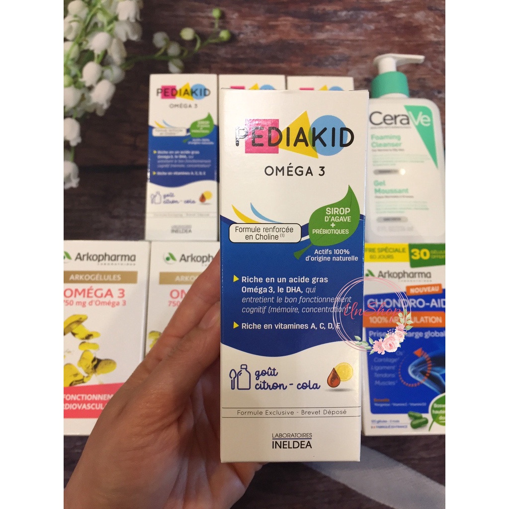 Pediakid Omega 3 và DHA Pháp cho bé từ 6 tháng tuổi 125ml