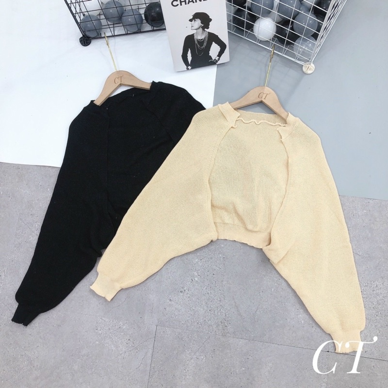  Áo cadigan len mỏng cánh rơi dáng ngắn | BigBuy360 - bigbuy360.vn