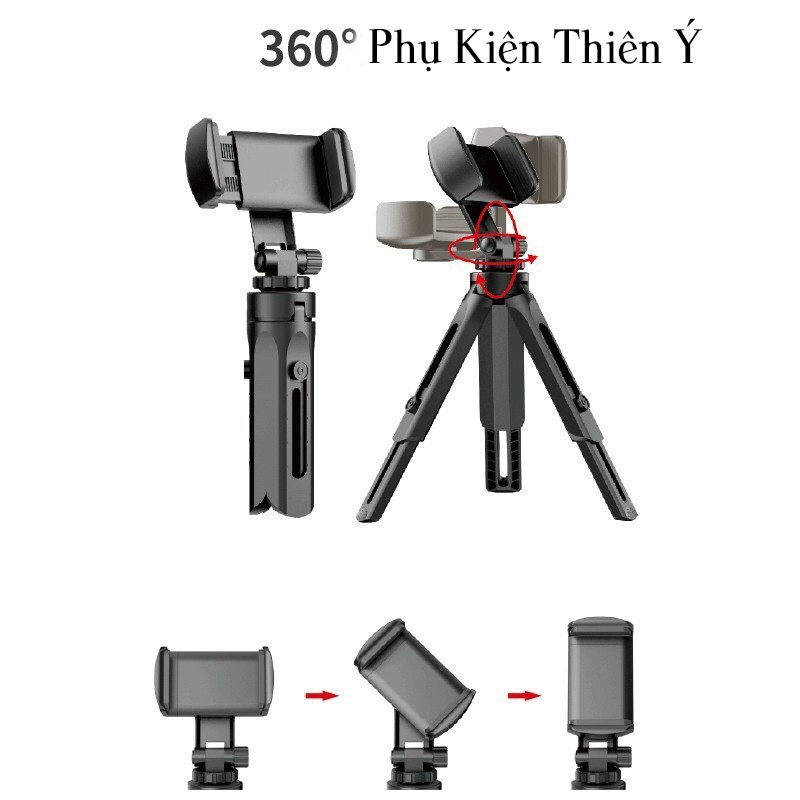 Gậy 3 Chân TRIPOD Hỗ Trợ Chụp Ảnh, Livestream Cực Tiện Lợi Xoay 360 Độ [Bền, Chắc, Đẹp, Rẻ ạ]