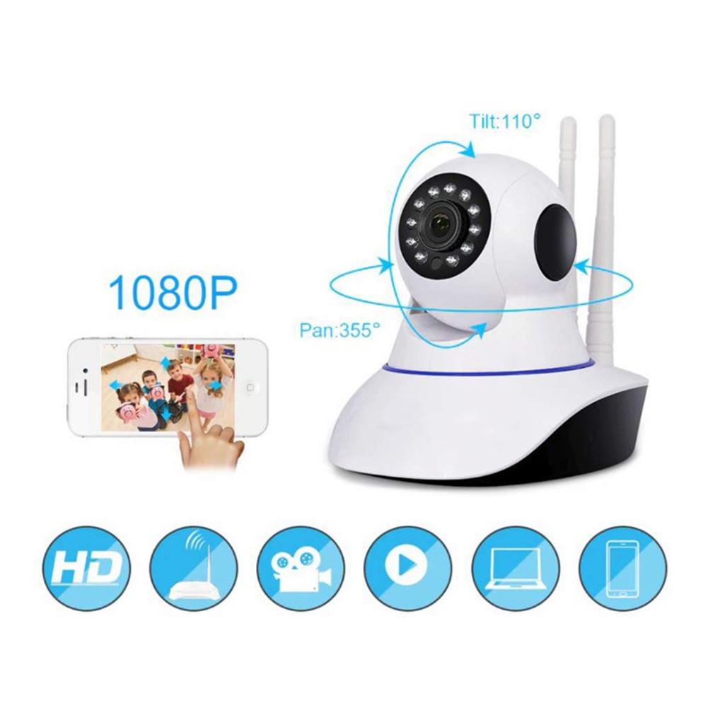 Không dây 720p Pan Tilt Network Home CCTV Camera IP IR Night Vision WiFi Webcam