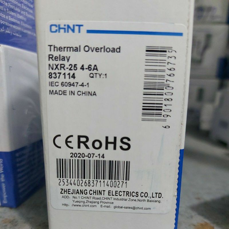 Rơ le nhiệt CHINT NXR-25 các loại A