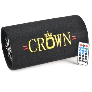 Loa crown 5 bluetooth - loa công suất tròn và vuông bọc da 100w, kết nối bluetooth hát được 12v và 220v