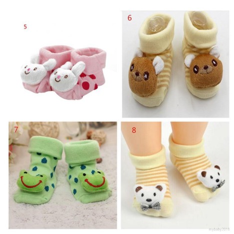 Vớ cotton giữ ấm họa tiết đáng yêu cho bé 0-12 tháng