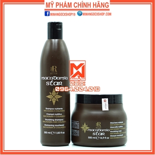Dầu gội kem ủ tóc phục hồi tái tạo tóc MACADAMIA STAR 350 - 500ml chính hãng