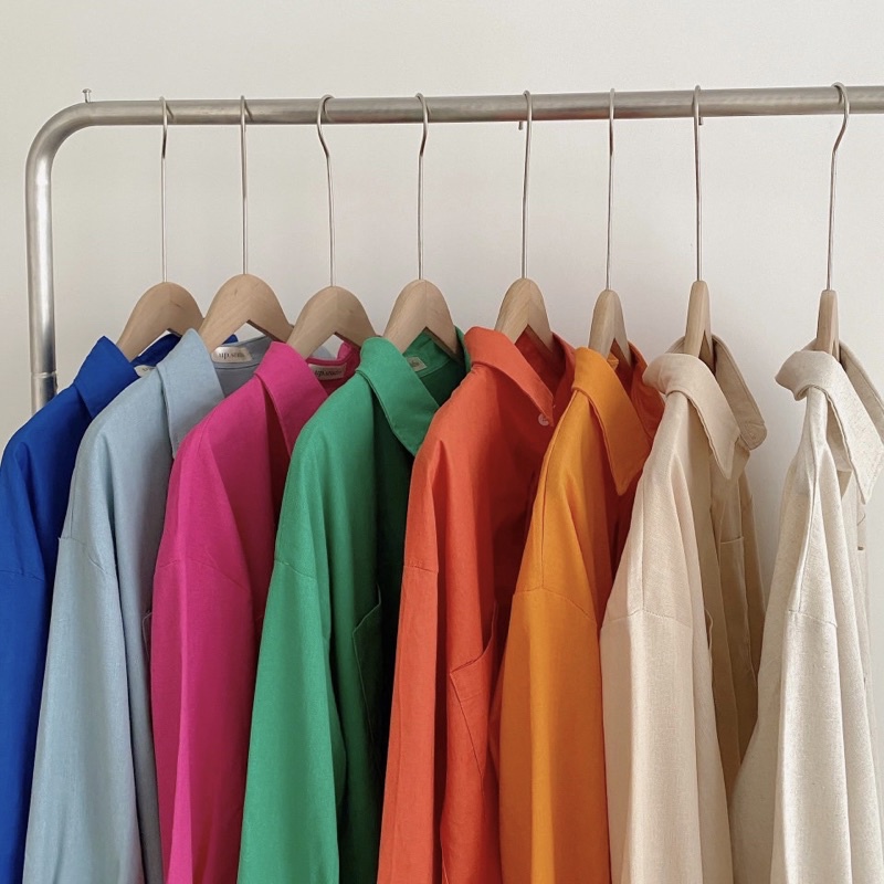 Áo Sơ Mi Đũi Thô Dày Dặn Đủ Màu