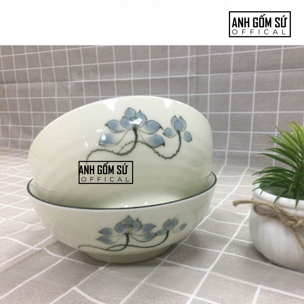 Bát tô sứ, tô canh sứ men kem Bát Tràng cao cấp nhiều mẫu đẹp