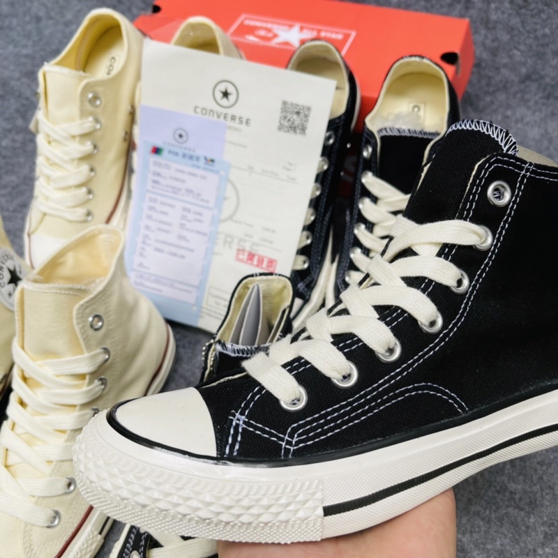 Giày Converse 1970s đen trắng Tặng kèm boxbill,tất,lọ tẩy
