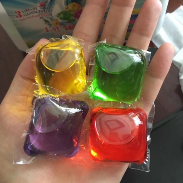 [RẺ VÔ ĐỊCH❤️]  50 VIÊN GIẶT XẢ SẮC MÀU HÀNG NỘI ĐỊA TRUNG QUỐC