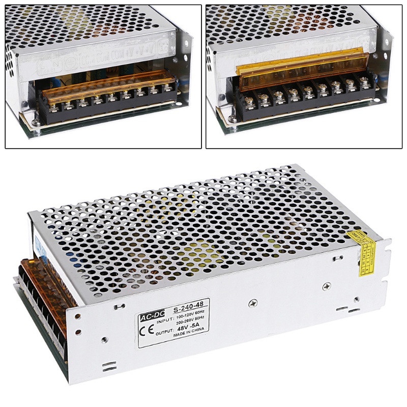 Bộ Chuyển Đổi Nguồn Điện AC 100-260V Sang DC 48V 5A 240W Cho Dây Đèn LED