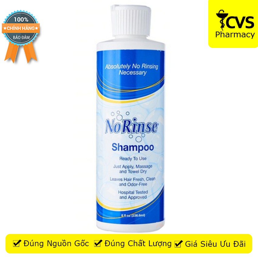 Dầu Gội Khô NoRinse Shampoo - Chai No Rinse 236,6ml - cvspharmacy