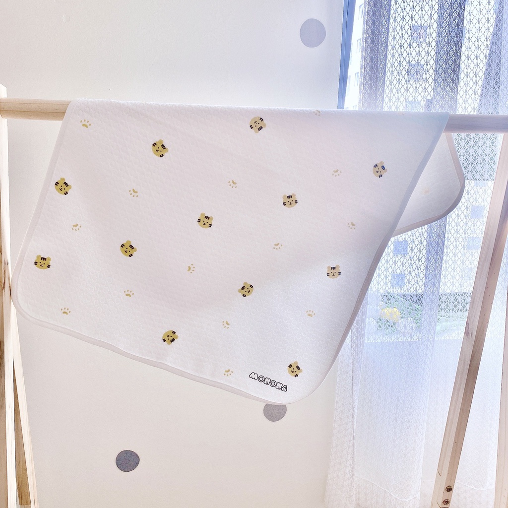 Miếng Lót Chống Thấm Cho Bé MONONA Bề Mặt Organic Siêu Mềm Mịn Vô Cùng Thoáng Khí, Tấm Lót Chống Thấm Thay Bỉm MOCHEE