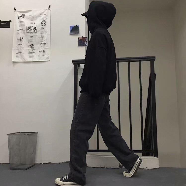 Quần Jeans Nam ống rộng sắn gấu Ulzzang Hàn Quốc phong cách cá tính QD02 | BigBuy360 - bigbuy360.vn