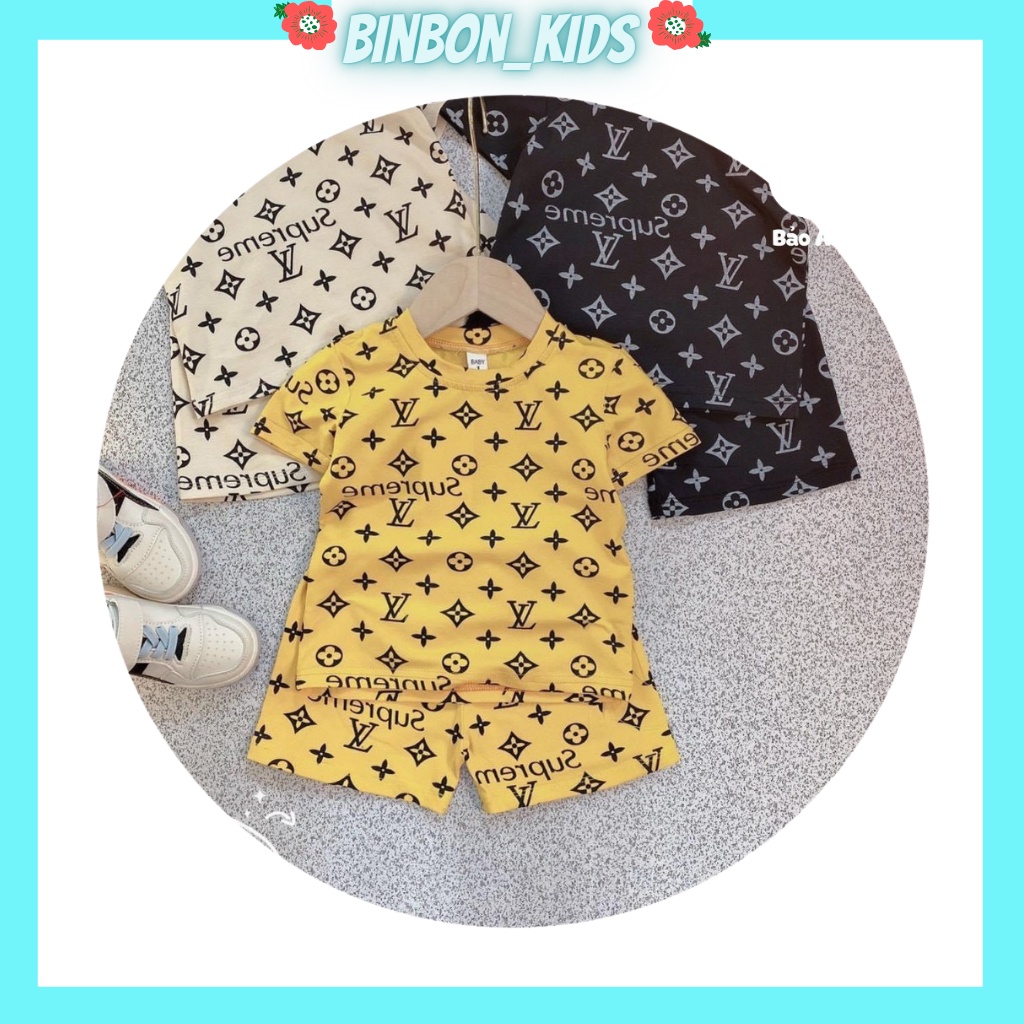 Bộ đồ hè cho bé.Bộ cộc tay cho bé trai bé gái chất thun cotton cao cấp siêu mềm siêu mát từ 6 đến 18kg binbon kids