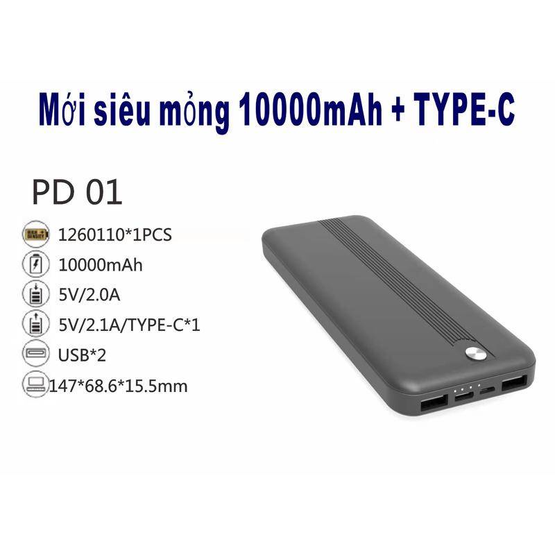 Sạc Dự Phòng sạc nhanh PD 18W 10000mAh Power Bank Cho iPhone iPad Switch Huawei Samsung Xiaomi Oppo Vivo Realme