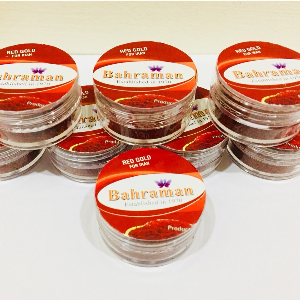 Hộp bột Saffron Bahraman 01gr nguyên chất, chính hãng