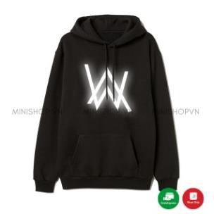 Áo hoodie unisex phản quang in hình Alan Welker