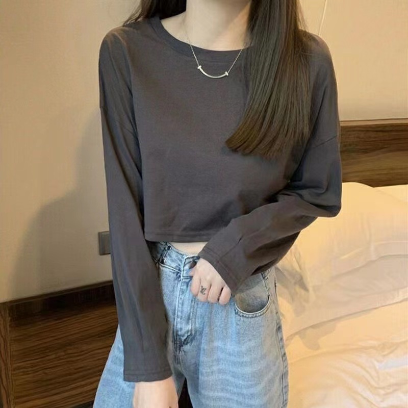 Áo Thun Tay Dài Dáng Rộng Phong Cách Hàn Quốc Áo phông Nữ NZ-TX-374