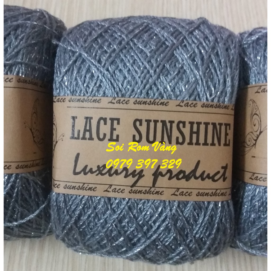 SỢI LACE GHI ĐẬM