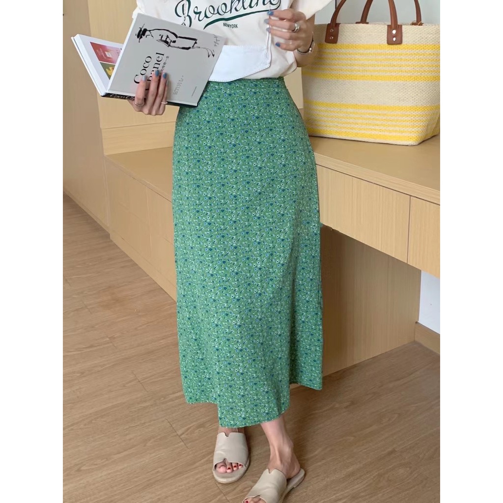 Chân váy hoa nhí xanh lá , The Peace | BigBuy360 - bigbuy360.vn