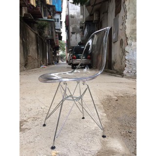 Ghế trong suốt  chân thép E4