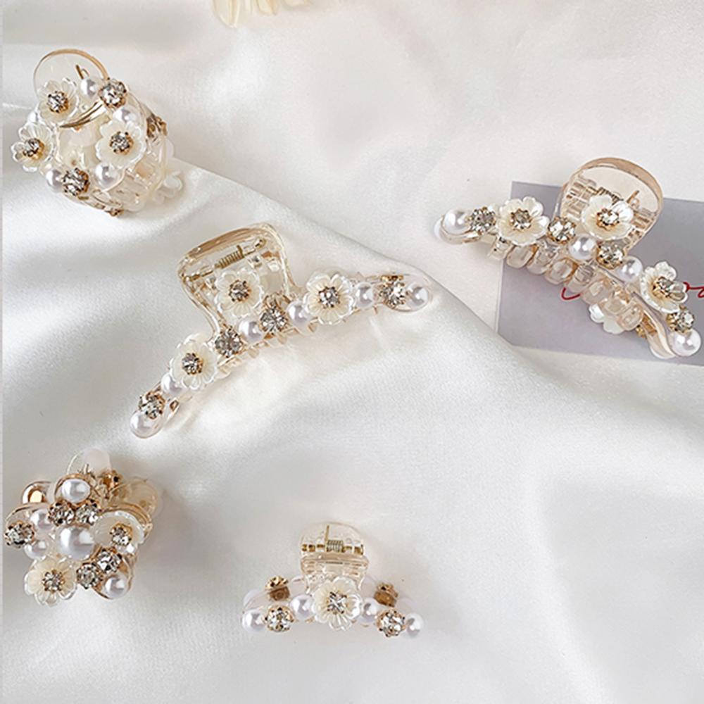 Danilo Kẹp Tóc Móng Vuốt Hoa Trong Suốt Đơn Giản Thời Trang Cho Nữ