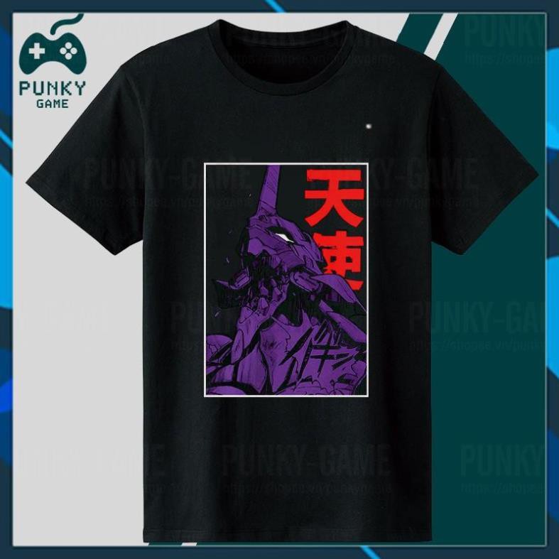 (SALE 50%) Áo thun Neon Genesis Evangelion (Black) Collections ngắn tay