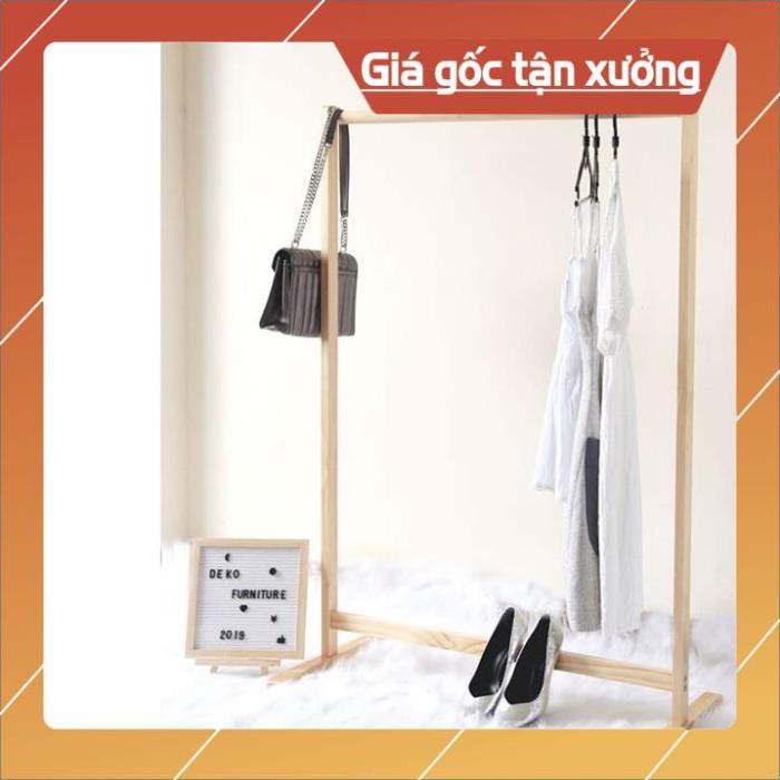 [FREESHIP- HÀNG ĐẸP] Giá Treo Quần Áo Gỗ sNoiThat.vn 1 tầng| Nội thất lắp ráp- Cây treo quần áo kiểu hàn|