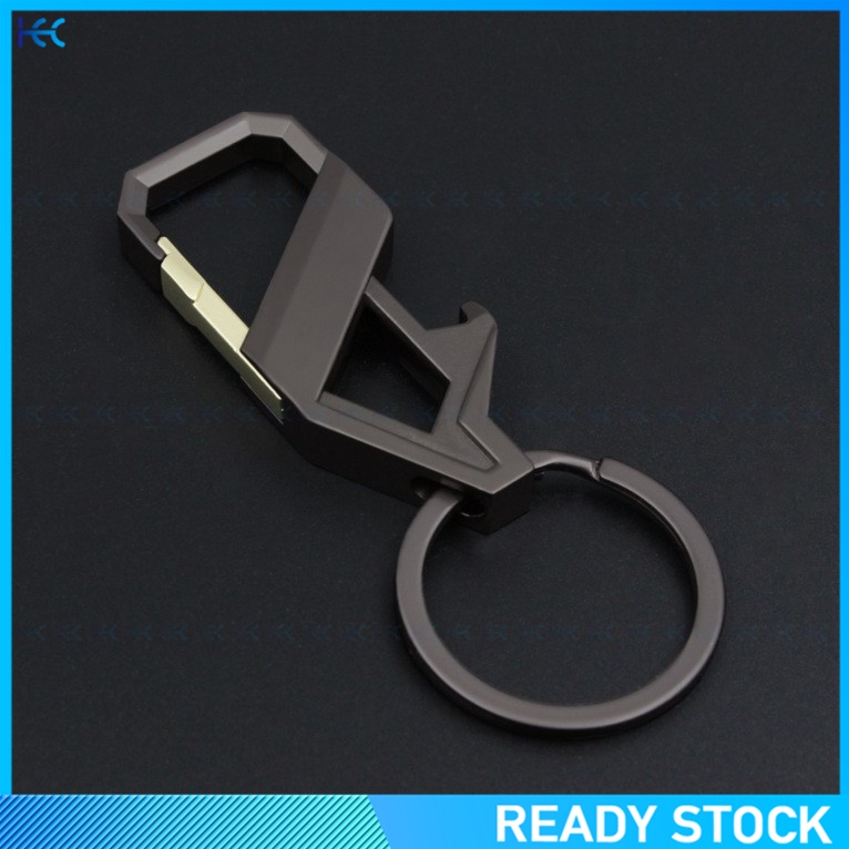 Móc khóa kiêm dụng cụ khui nắp chai bằng kim loại thời trang cho nam