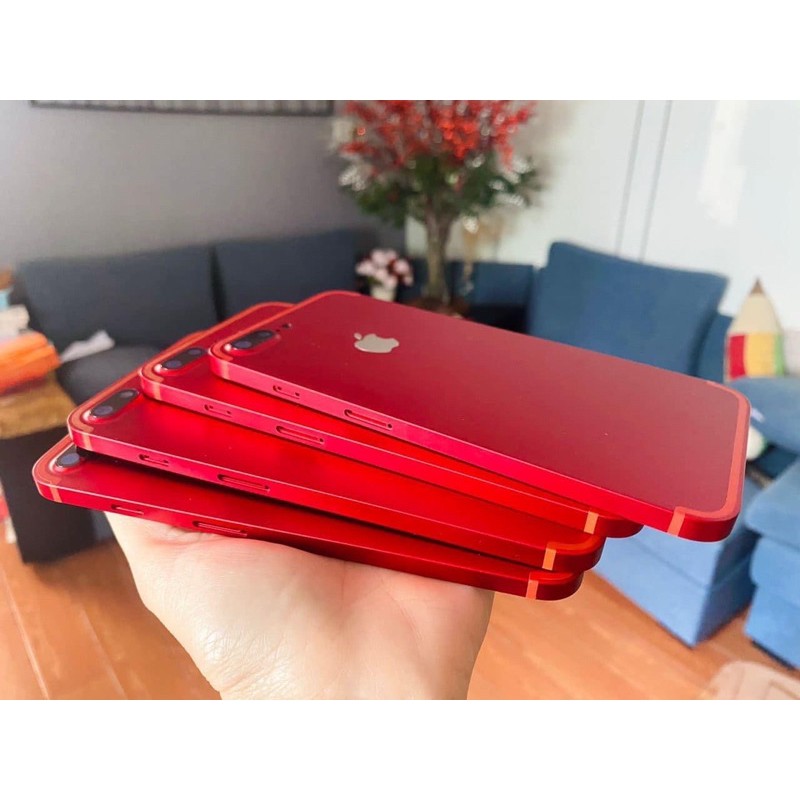 (Ảnh thật) Vỏ cạnh vuông thay thế dành cho iphone 7plus màu đỏ mới