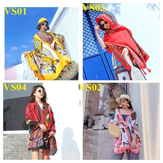 (HÀNG LOẠI 1-CHẤT VISO) KHĂN CHOÀNG BOHO ĐI BIỂN, DU LỊCH