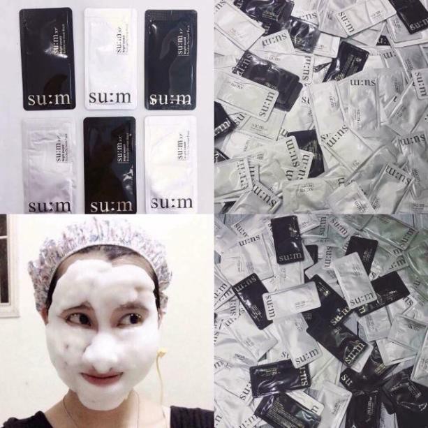 Mặt Nạ Sủi Bọt Thải Độc Hàn Quốc🌸GIÁ SỐC🌸 S:UM 37 White Award Bubble-De Mask