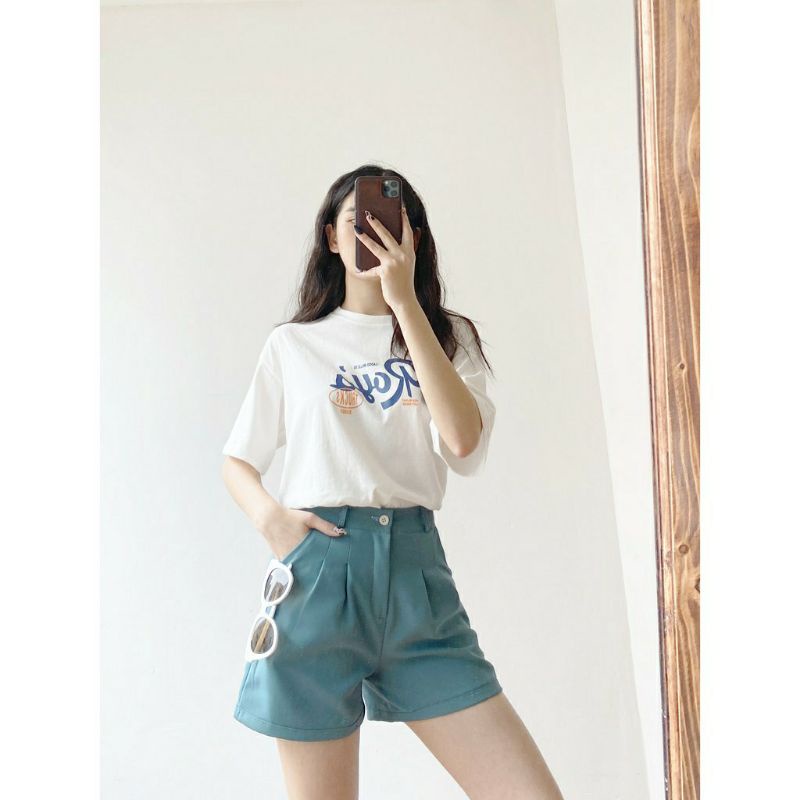 Quần Short Nữ Gập Gấu Hàng Cao Cấp - Quần Đùi Ống Rộng Nhiều Màu Siêu Đẹp