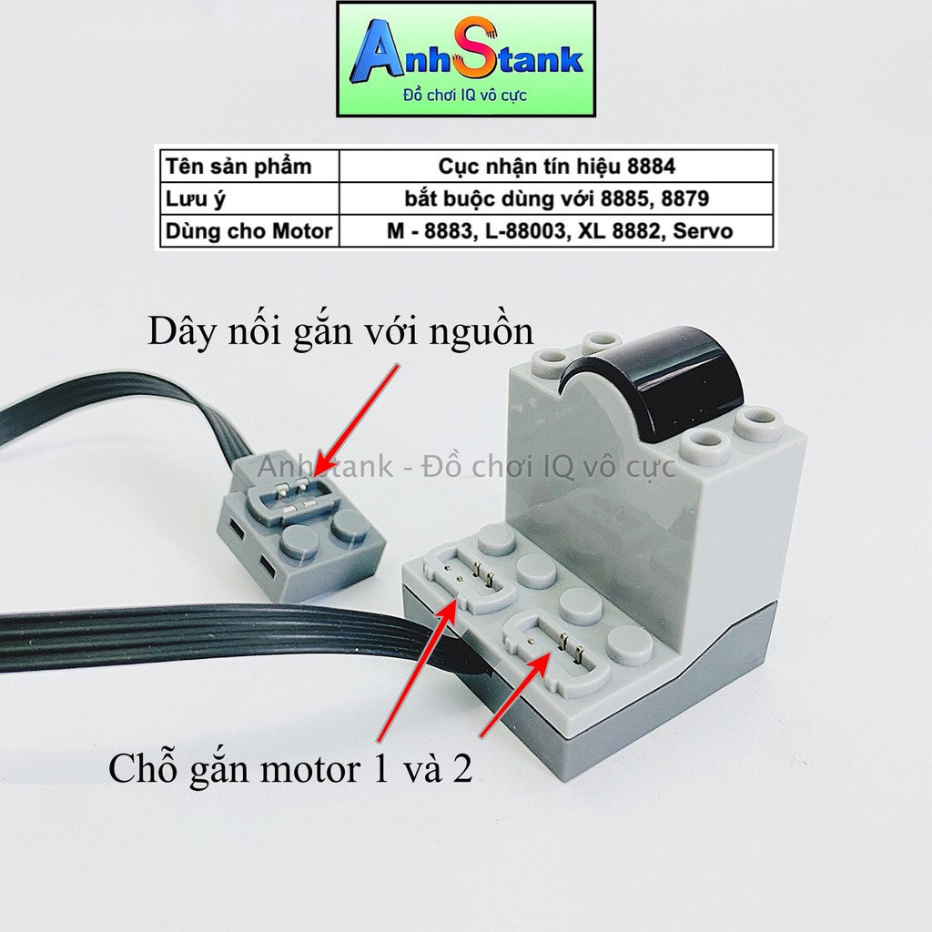Mắt Nhận Tín Hiệu 8884 Tương Thích 9686-Technic-Education Dùng Với Bộ Điều Khiển Từ Xa