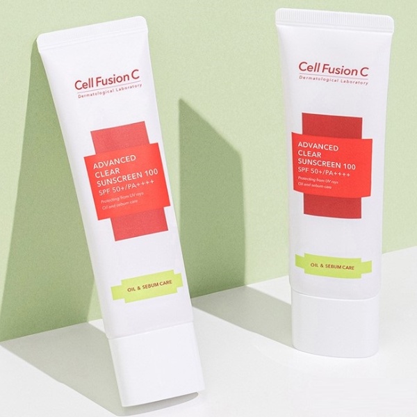 Kem Chống Nắng Kiểm Soát Dầu, Nhờn Cell Fusion C Advanced Clear Sunscreen 100 SPF 50+/Pa++++ 50ml