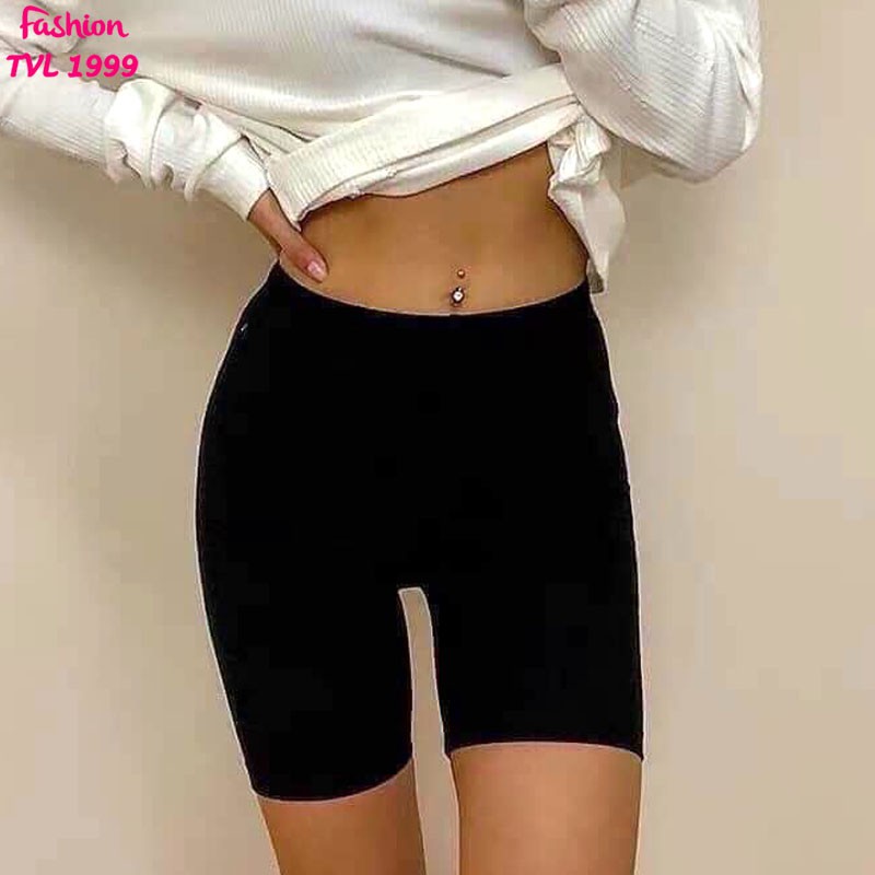 Quần legging đùi chất liệu cao cấp mềm mịn, thoáng mát thấm hút mồ hôi co giãn 4 chiều | BigBuy360 - bigbuy360.vn