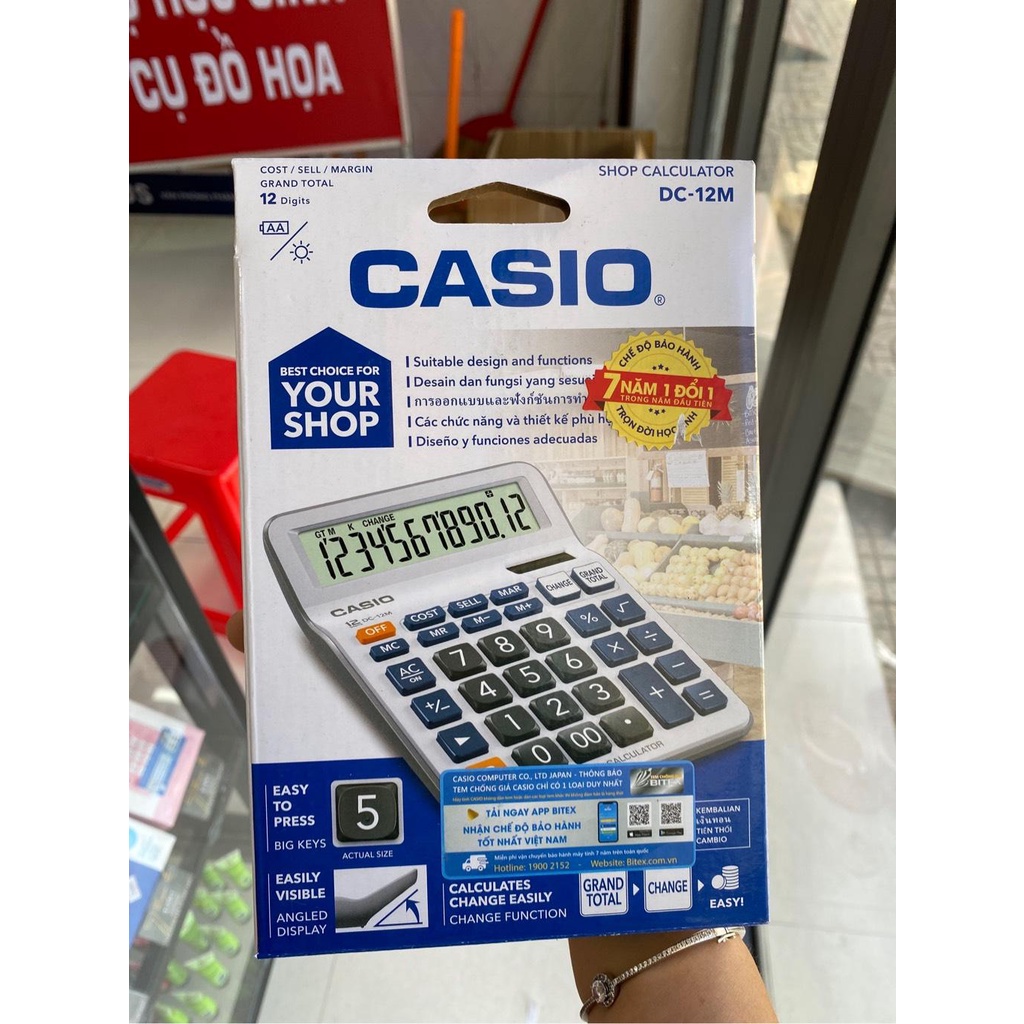 Máy tính Casio DC12M