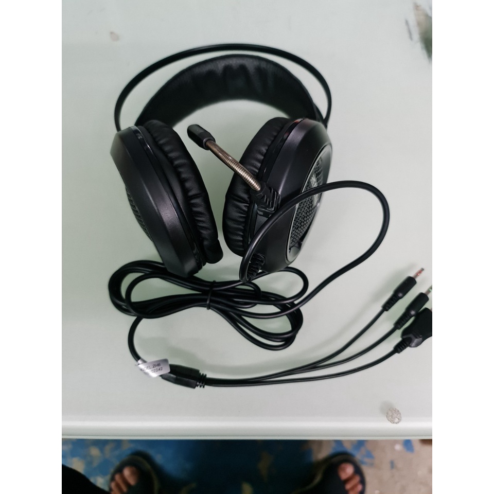 Tai nghe Gaming Zidli ZH6 - 3.5 Led USB Black