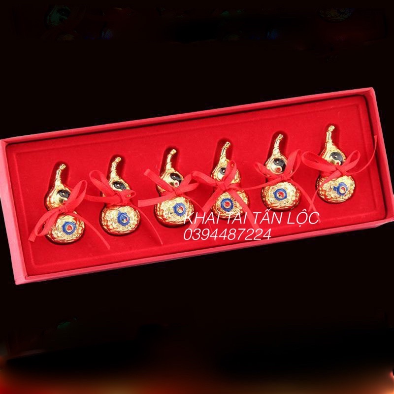 Bộ 6 hồ lô bát quái phong thủy
