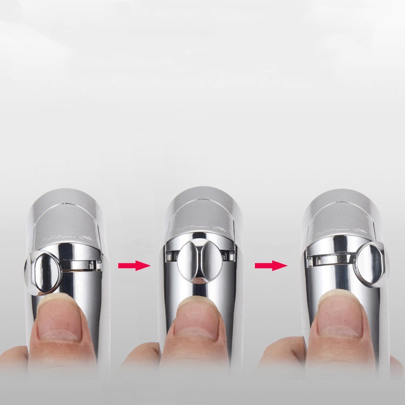 Vòi xịt bồn cầu nhựa mạ điện màu bạc, có thể điều chỉnh lực nước, Vòi xịt vệ sinh tăng áp có nút tắt mở, điều chỉnh lực