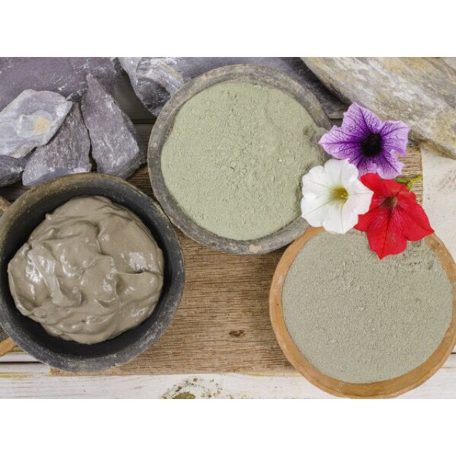 Mặt nạ đất sét xanh Pháp - French Green Clay (Tặng kèm chổi đắp mặt)